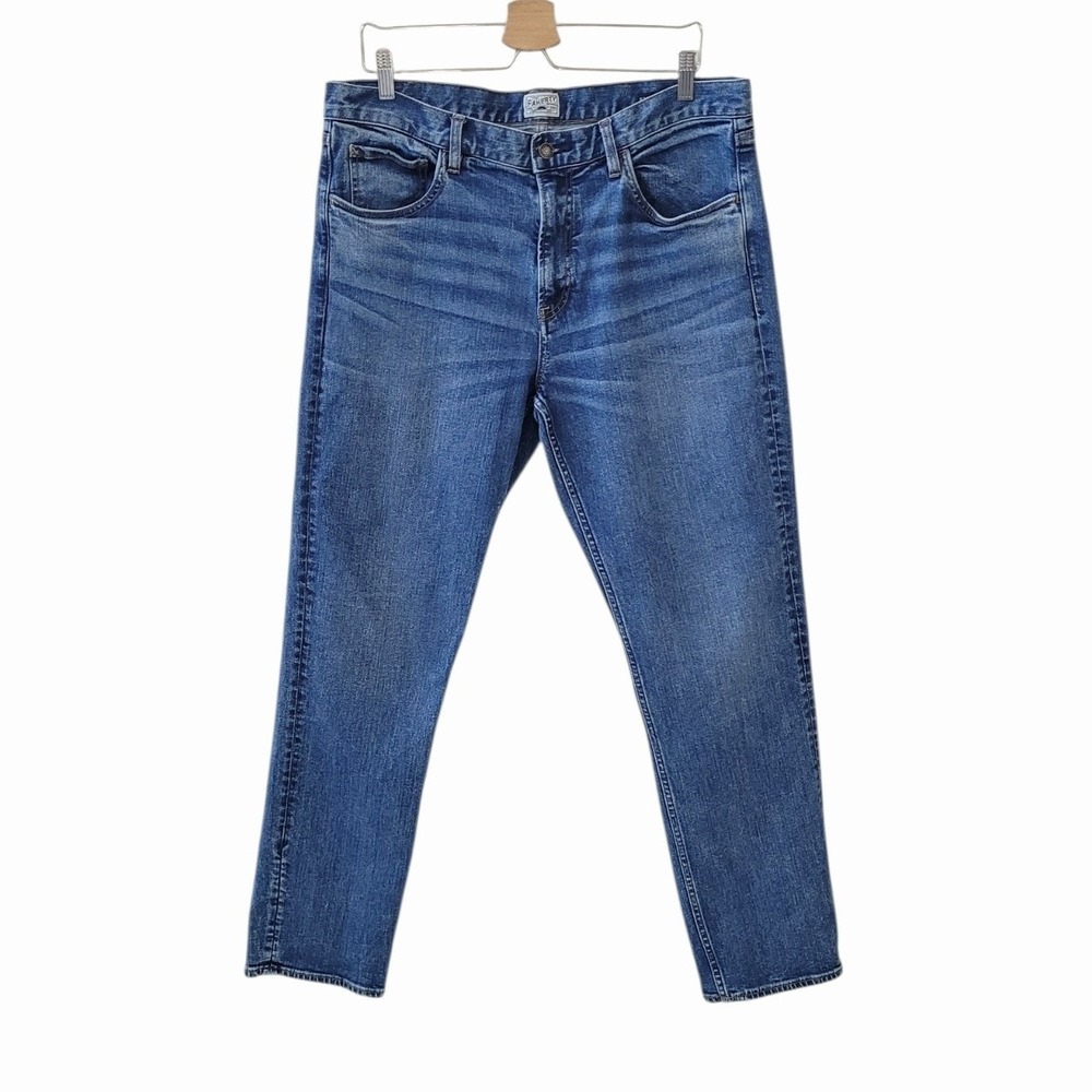 FAHERTY 36 x 32 Slim Straight Denim in East Lake Wash Men